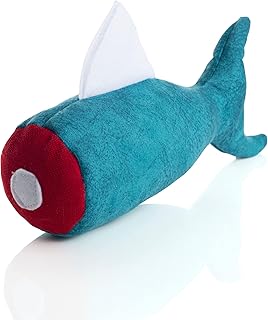 pawdaz Fish Toy for Cats, Matatabi Silvervine Filled and Help Relief Anxiety, Kitten Catnip Essentials Treats Supplies Large Interactive Chew Cat Kicker Toys for Indoor Cat (Blue)