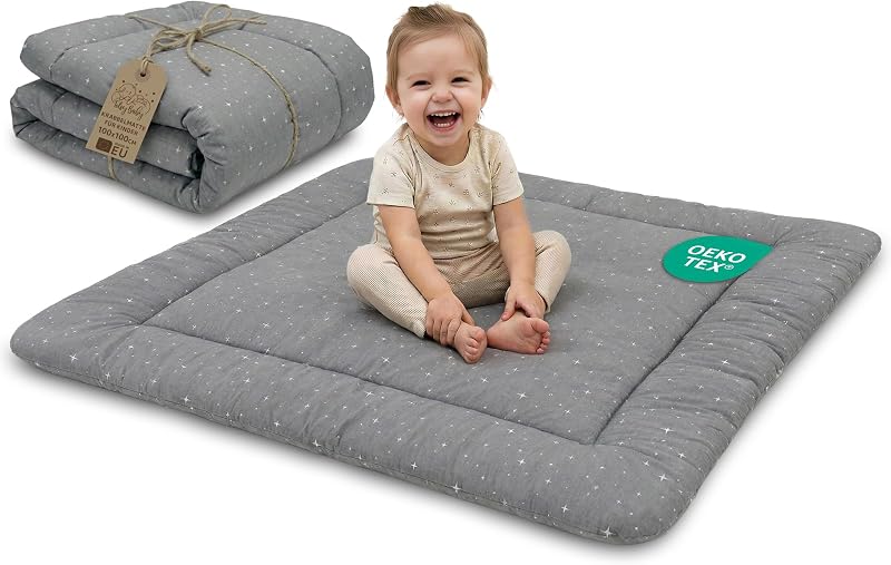 Totsy Baby Tappeto Neonato 100x100 cm imbottito