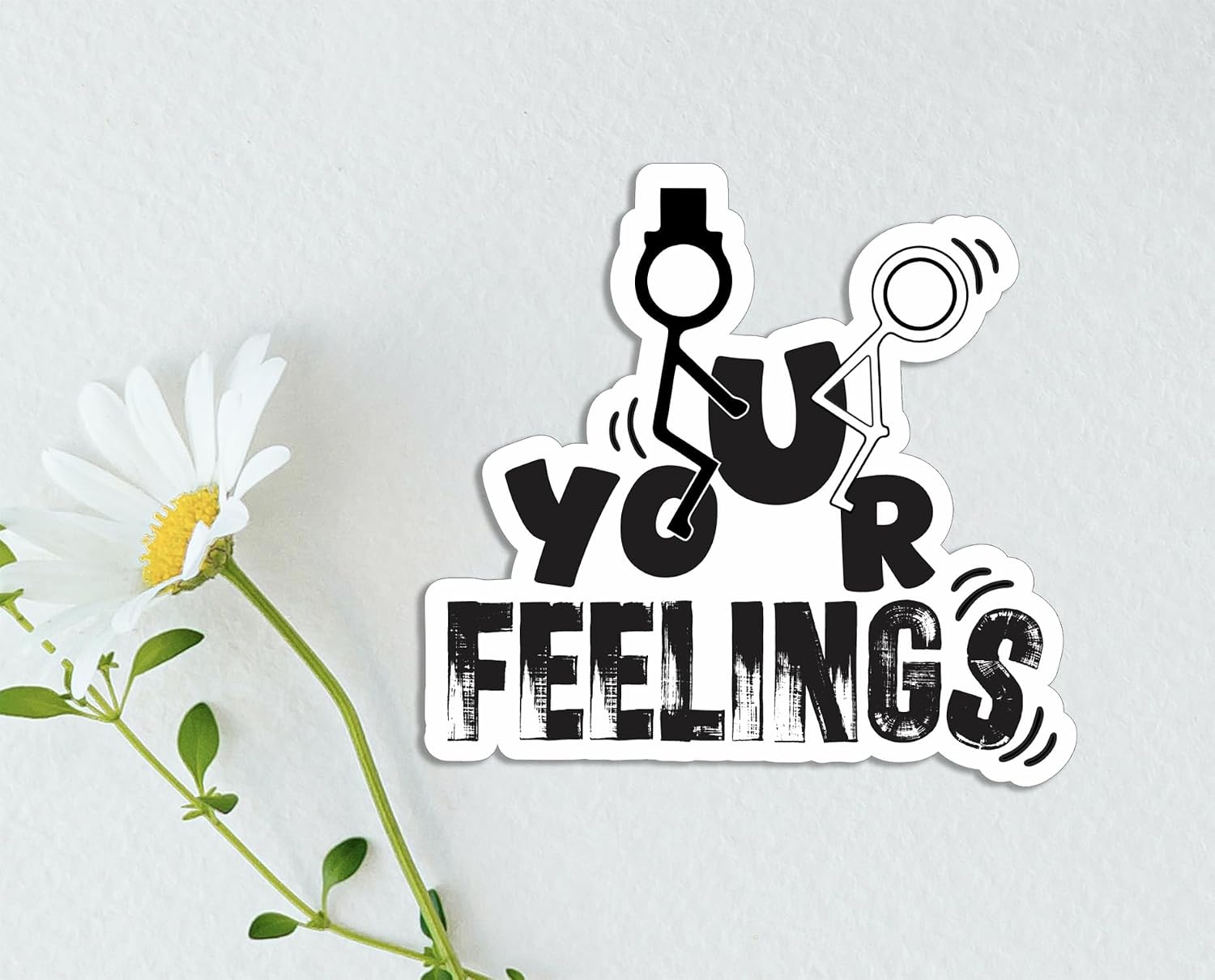 3Pcs - Your Feelings Sticker - Humorous Fuck Sticker - Rude Adulting - Hilarious - Cheeky - Laptop - Phone - Kindle - Computer image 4
