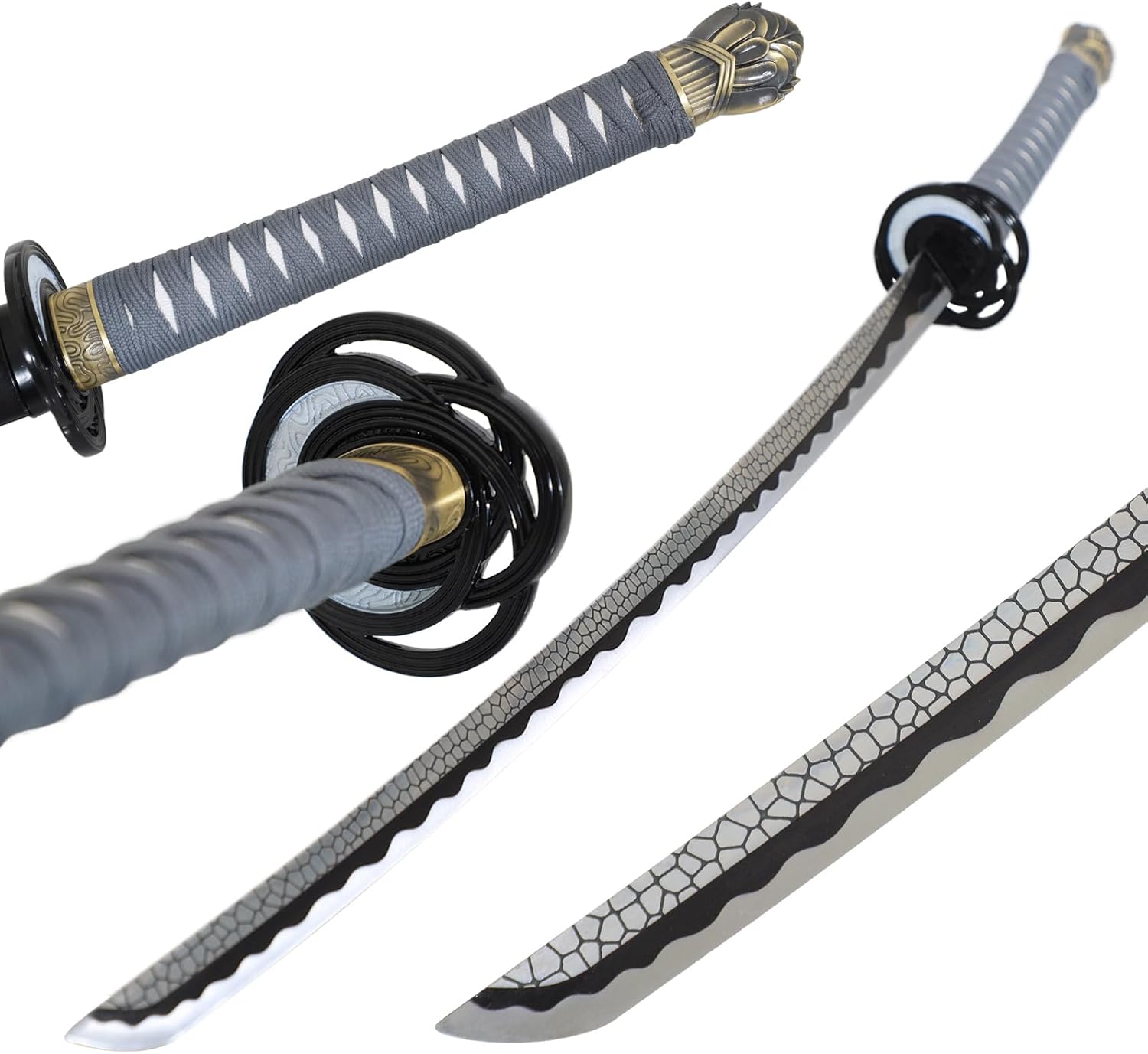 Bowen Elden Ring Sword Rivers of Blood Katana Sword Carbon Steel 41inches Hand Forged moonveil Samurai Sword Real Metal 1:1 Replica Elden Ring Game Weapon Cosplay Prop Collection Gift for Men