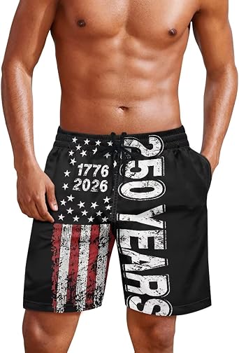 Mens Swim Trunks Quick Dry Bathing Suit Swimming Board Shorts Lightweight Beach Swimwear with Pockets