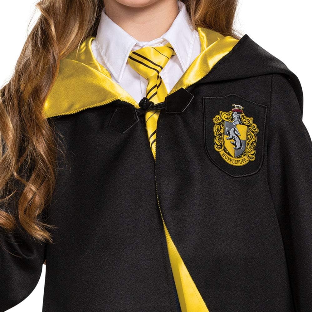 Harry Potter Robe, Official Hogwarts Wizarding World Costume Robes, Deluxe Kids Size Dress Up Accessory