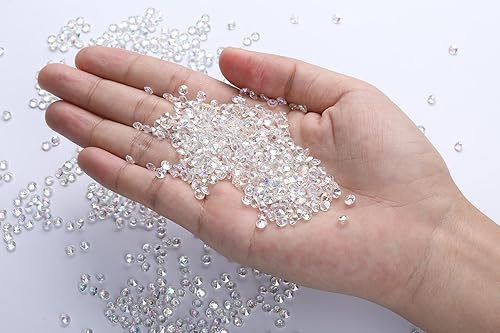 Miniatura 7 de Paquete de 10000 unidades de cristales de confeti dispersos para mesa de boda, diamantes acrílicos, rellenos de jarrón de diamantes de imitación de