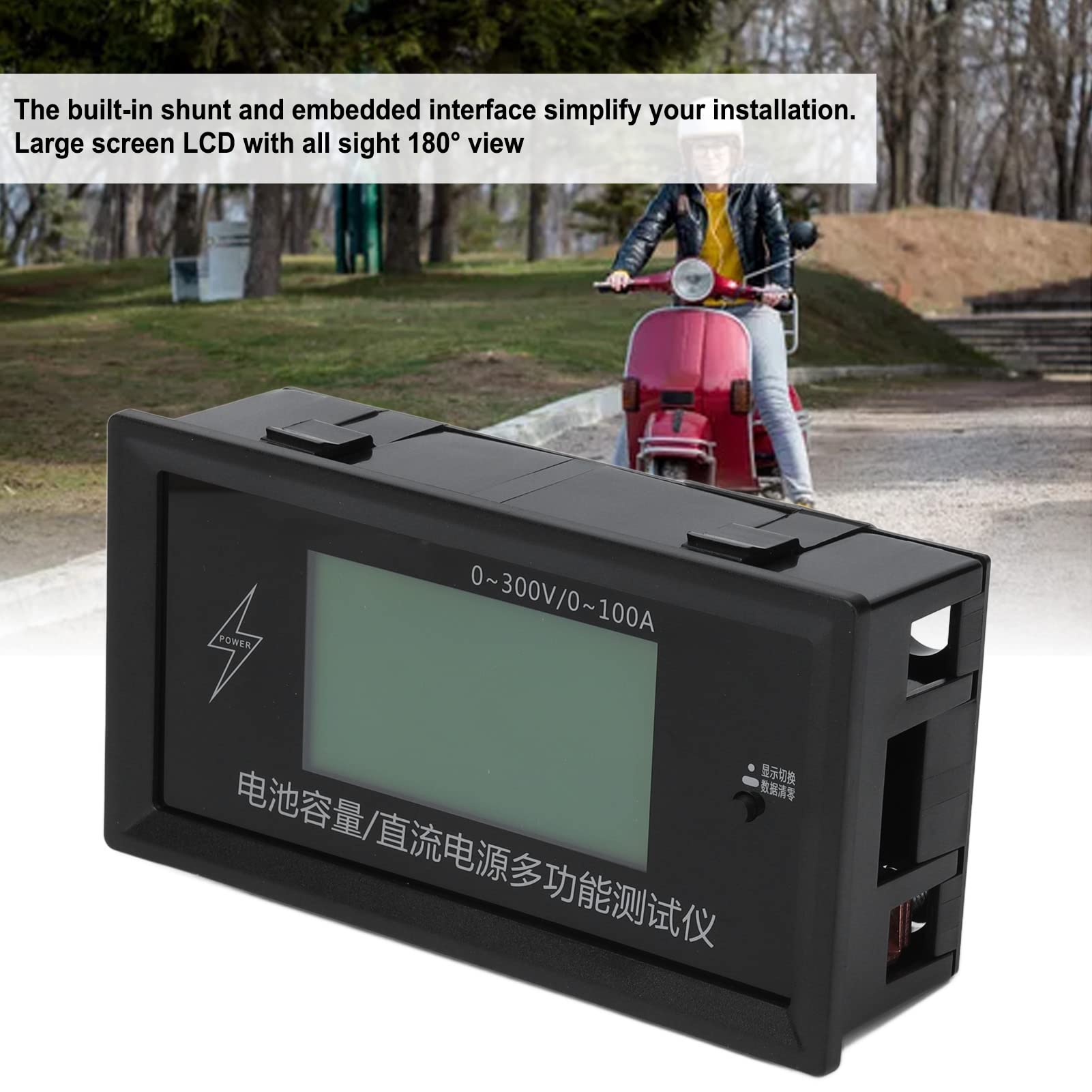 Tester Pojemności Baterii Precyzyjny Cyfrowy Wskaźnik Napięcia dla Baterii Litowych 0-300 V. Materiał PC