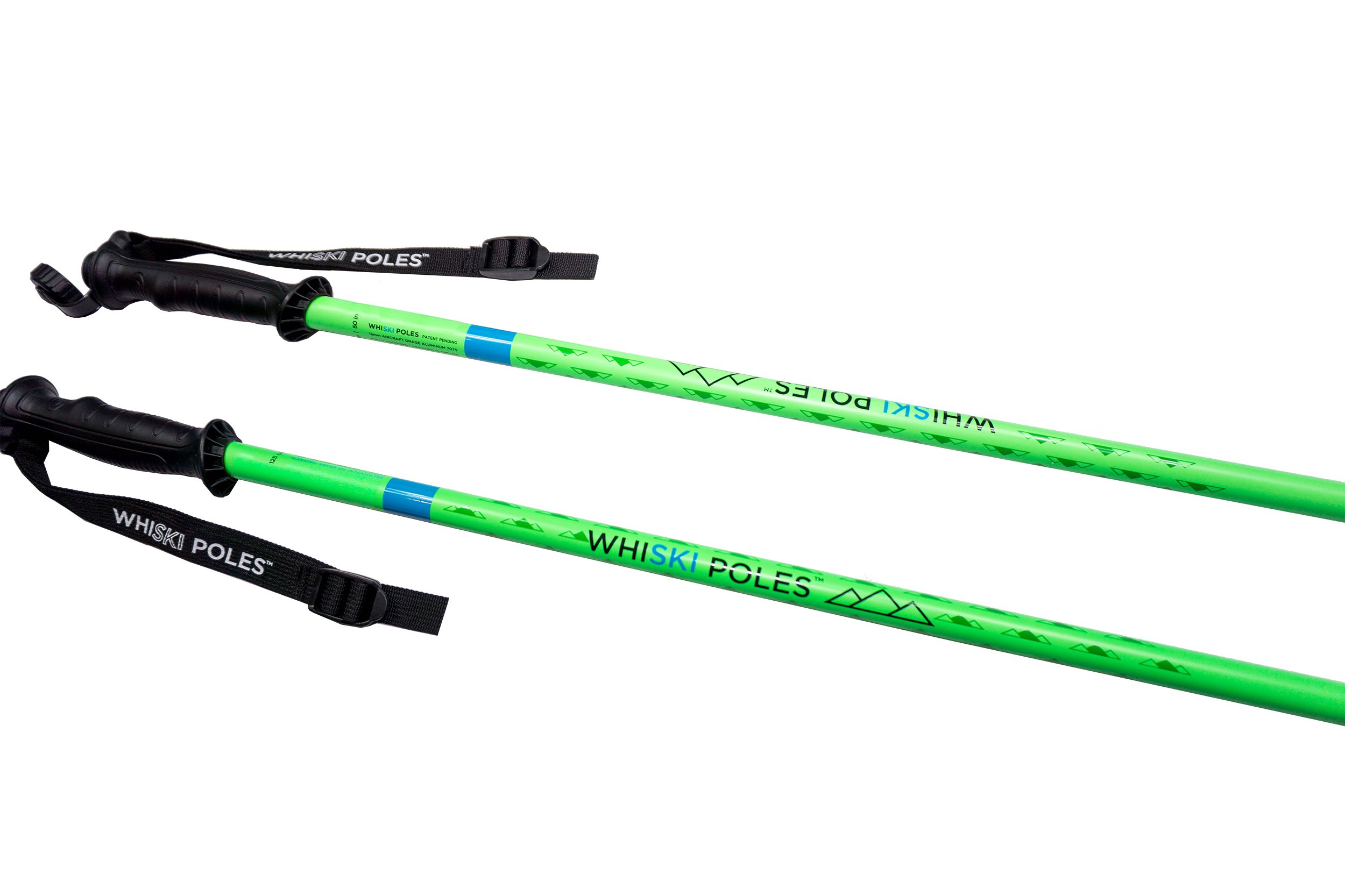 WhiSki Poles Original Best Gift for Skiers - SKI Pole FLASKS Holding 16 oz + Free Collapsible Funnel + Stickers