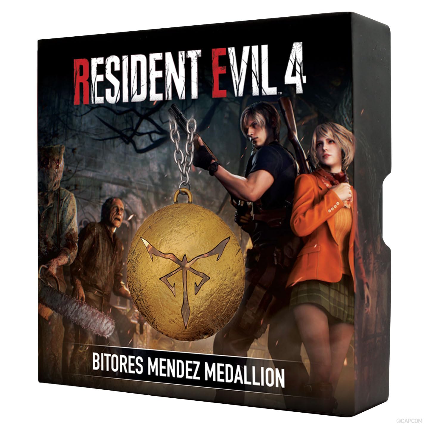 FaNaTtik Resident Evil 4 Bitores Mendez - Medallón de metal coleccionable en cadena