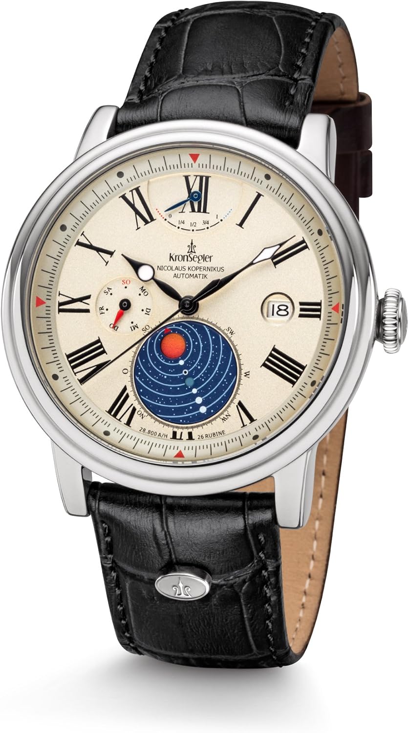 Fernando De Magallanes" Worldtimer GMT Steel-silver