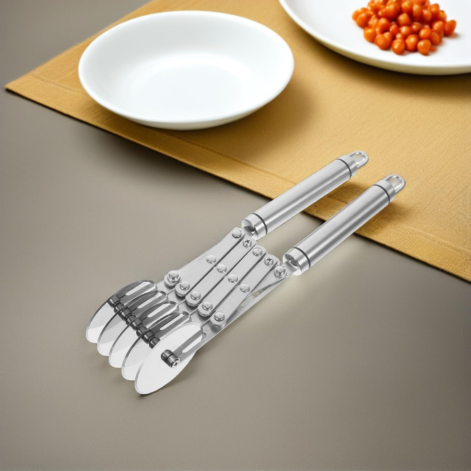 Zerodeko Cortador de Pizza Rueda y Cortador de Rueda para Pastelería de Acero Inoxidable, Plata, para Cortar Masa, Chocolates y Biscuits, Agarre Cómodo