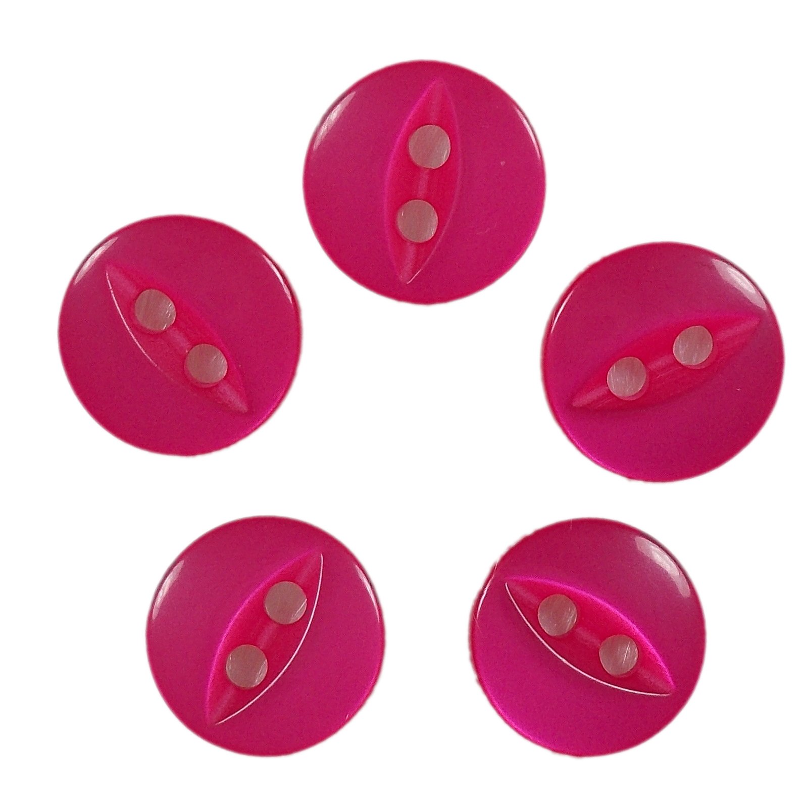 Push The Button Pink Fisheye Basic Buttons 11Mm (, 5)