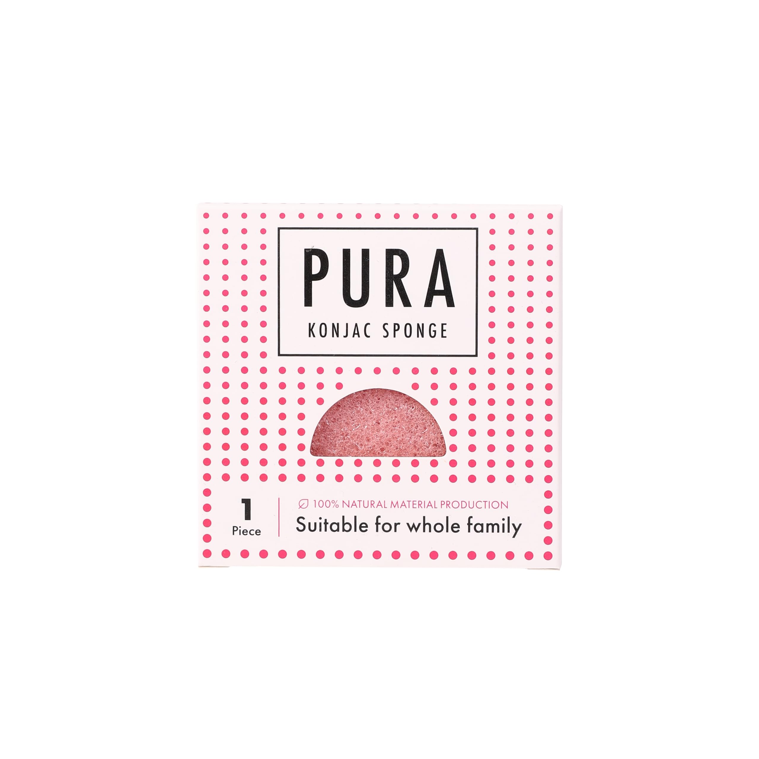Pura Konjac Sponge Pink