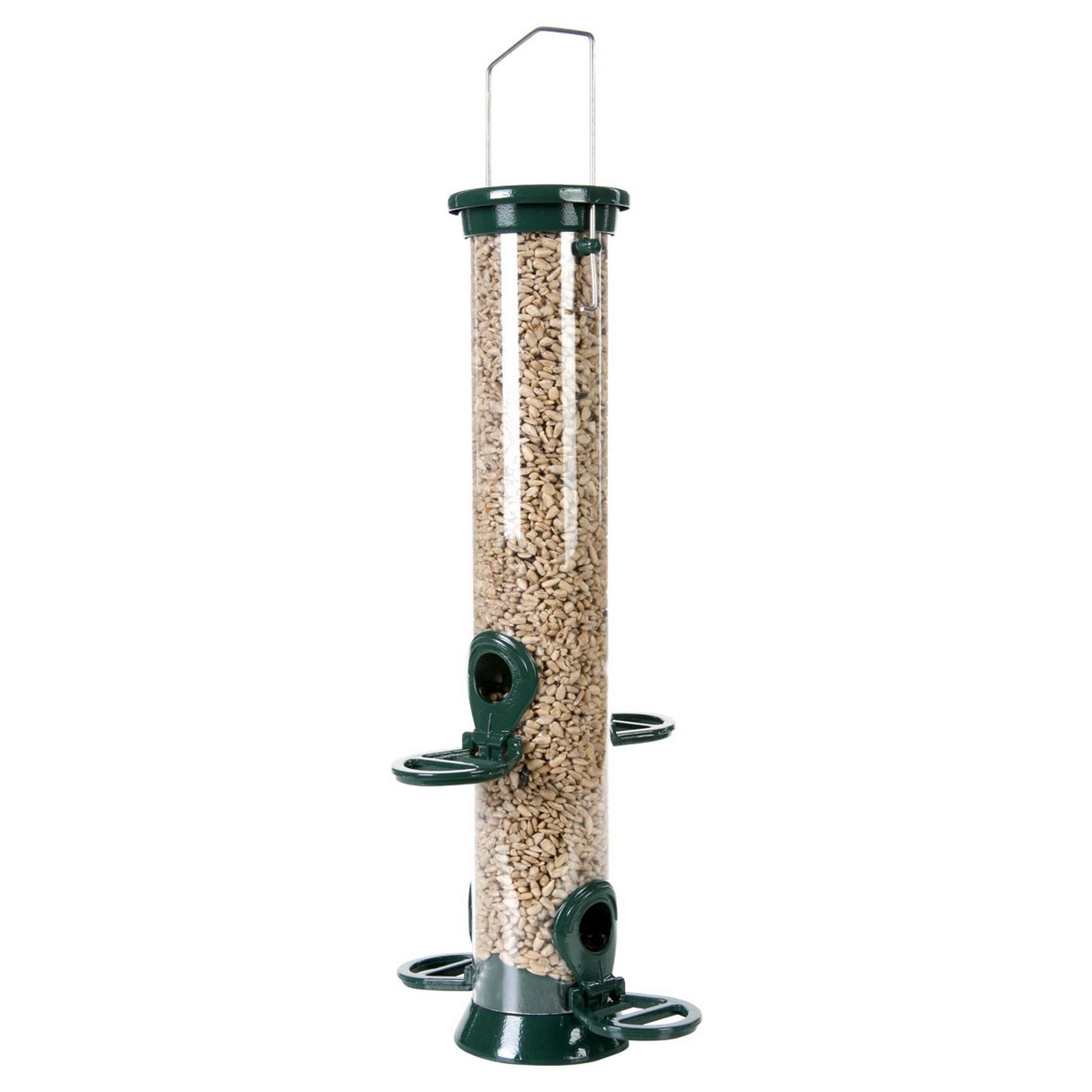 Monster Pet Supplies C J Wildbird Defender Metal Seed Bird Feeder, clear