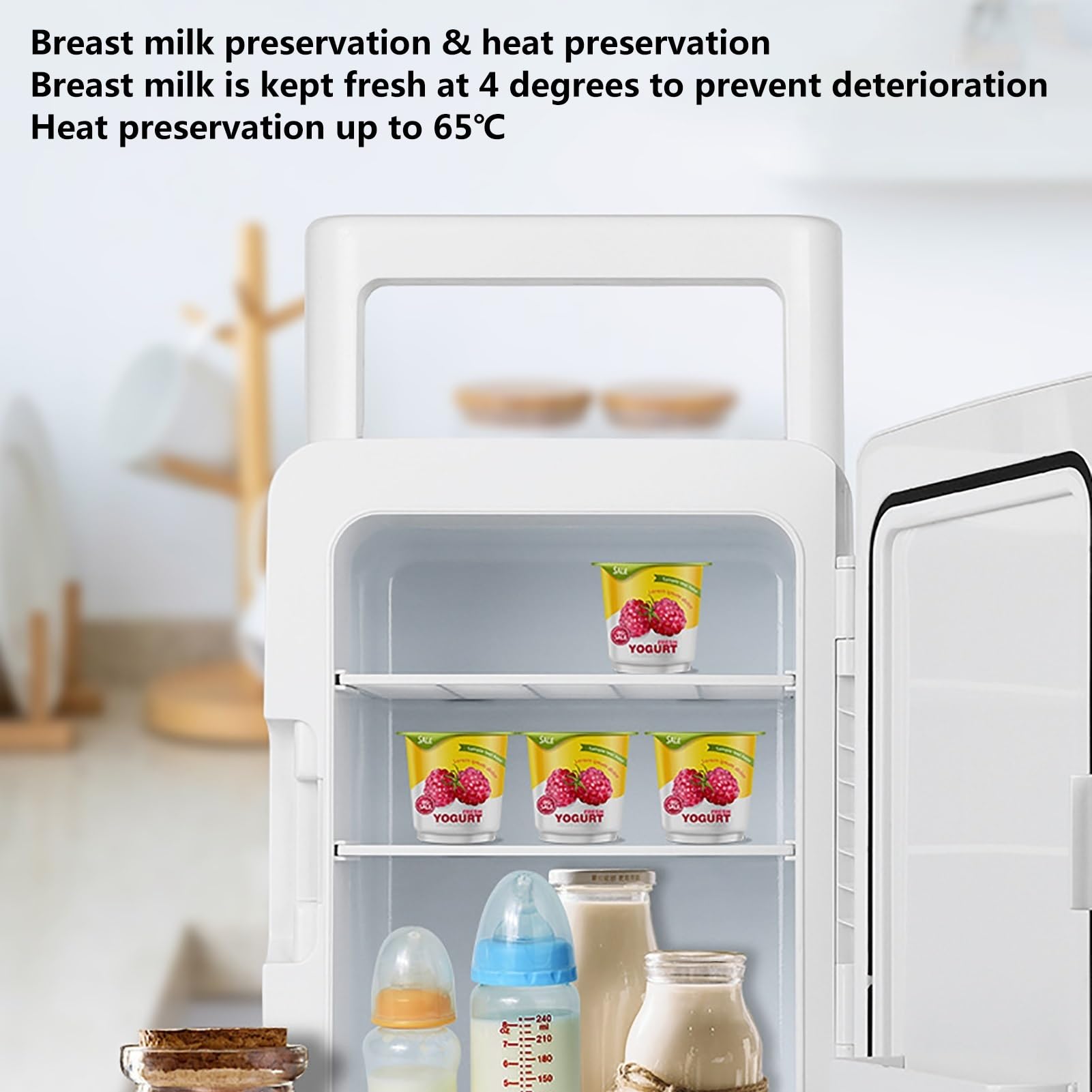 12 L Mini Nevera Refrigeradores Espejo Maquillaje Nevera De Belleza Portátil Con Luz LED De 3 Engranajes Calentamiento De Alimentos El Enfriador De Enfriamiento Para Cuidado De La Piel Y Cosméticos