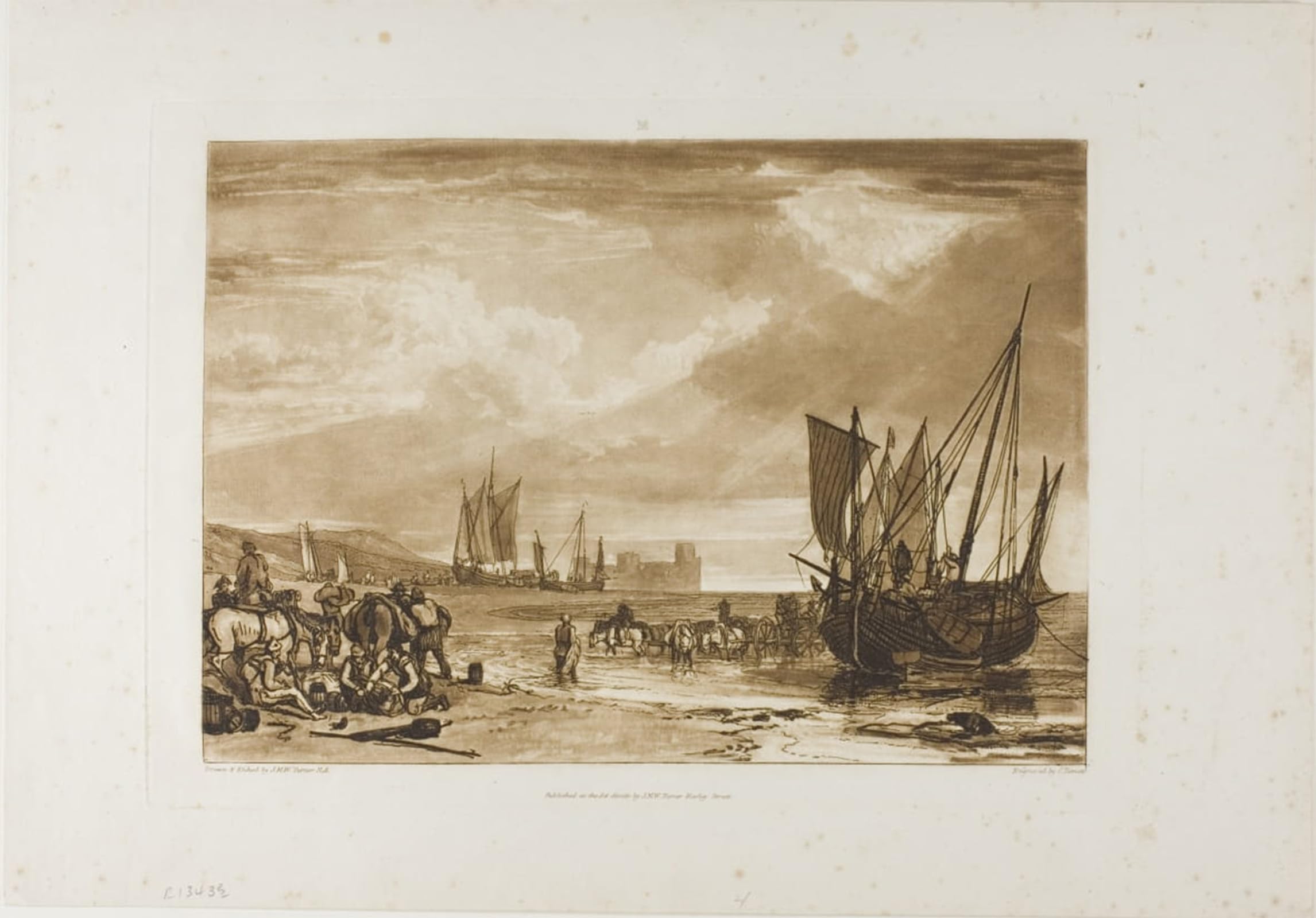 ARTXLXXBN Famous Painting Canvas Artwork Graffiti Print Scene on the French by Mallord William Turner Portrait Canvas Image for Home Decor 60x90cm