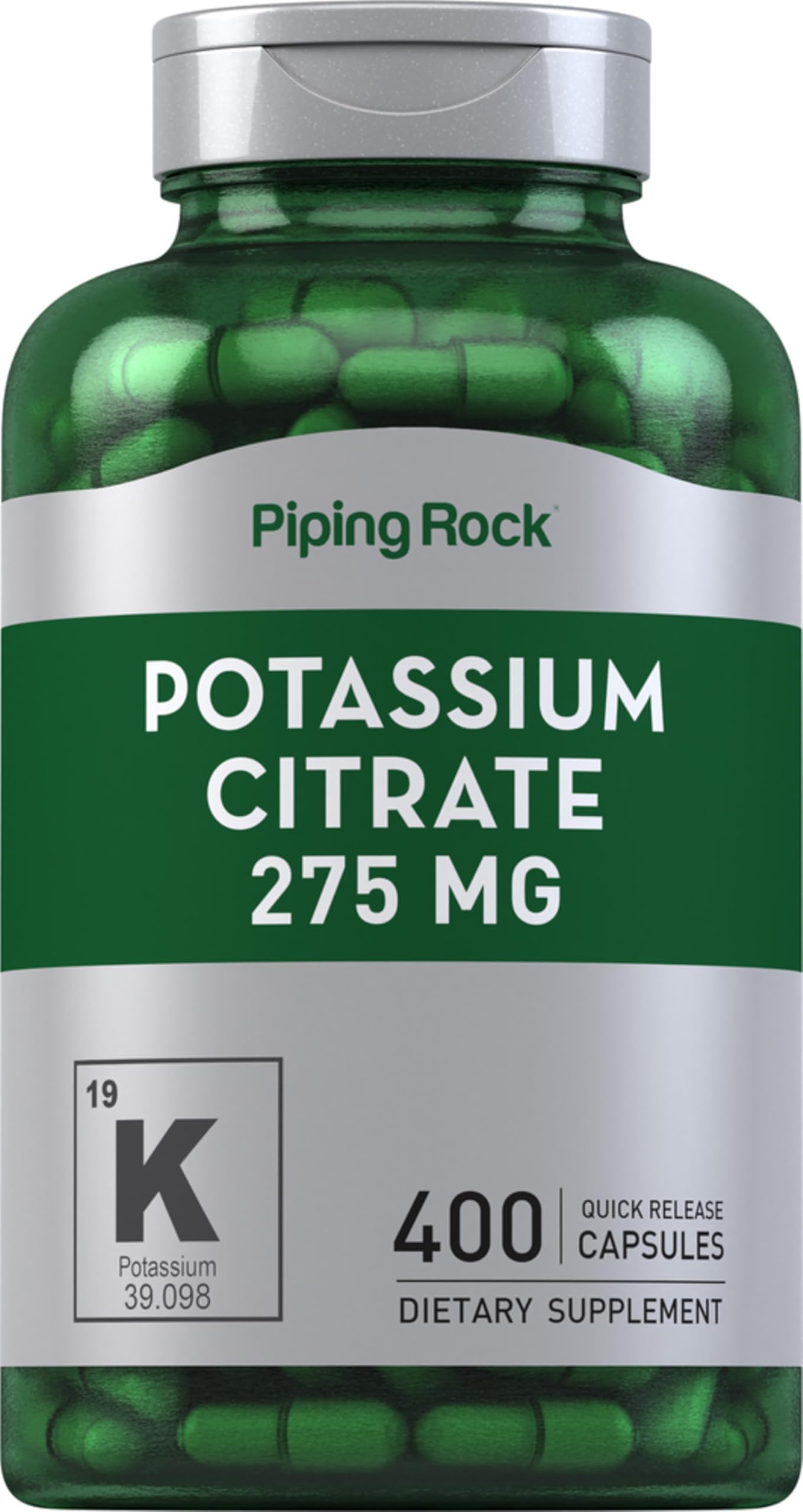 Piping Rock Potassium Citrate 400 Capsules