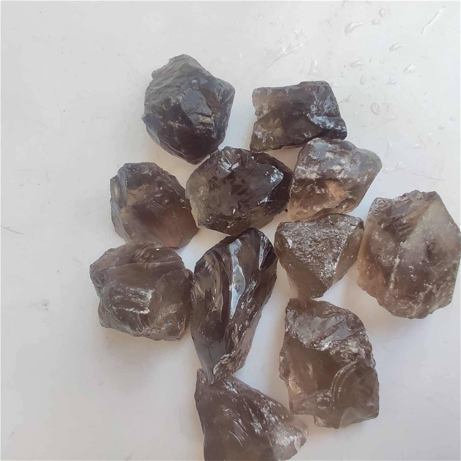 1PC o 100G qualità Cristallo di Quarzo fumé Naturale Quarzo fumé Naturale Cristalli Caduti Quarzo Ghiaia Pietra Regalo Collezioni di casa (Color : 100g, Size : 2-4cm)