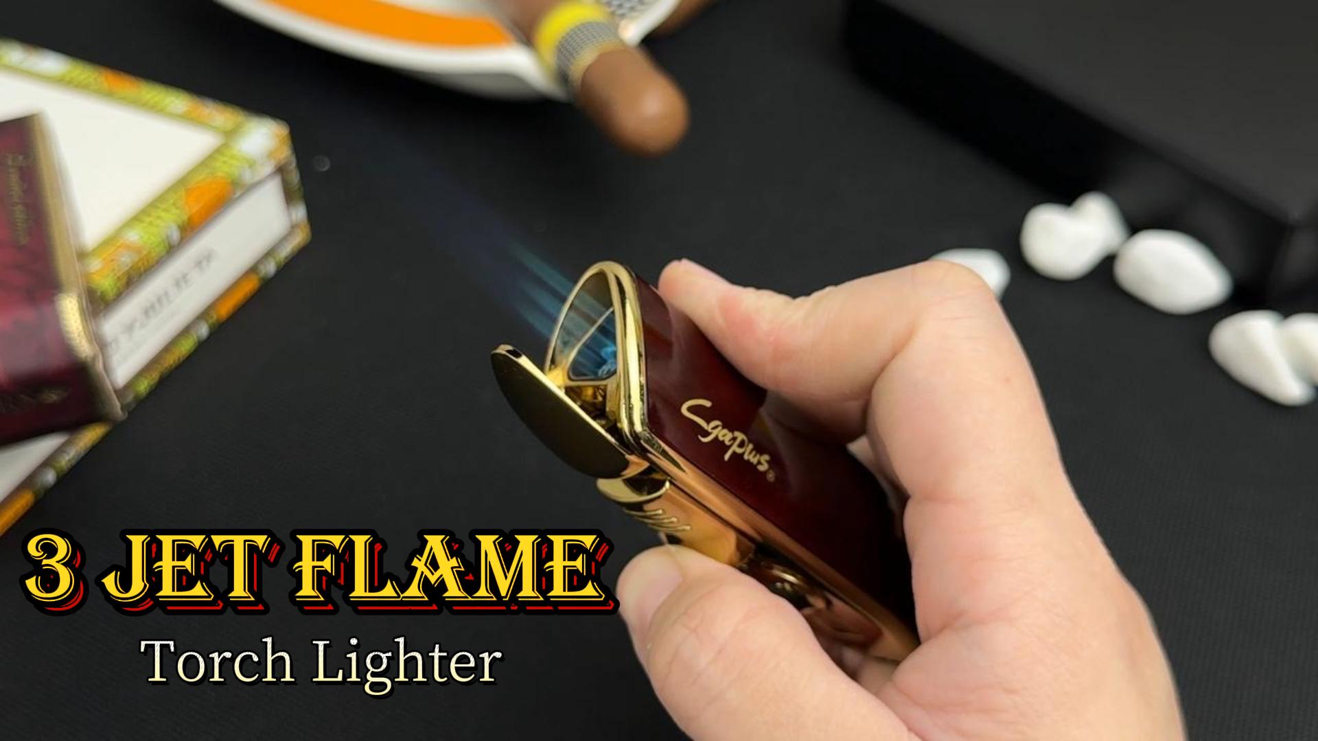 Encendedor soplete recargable a butano Rojo miniatura 7