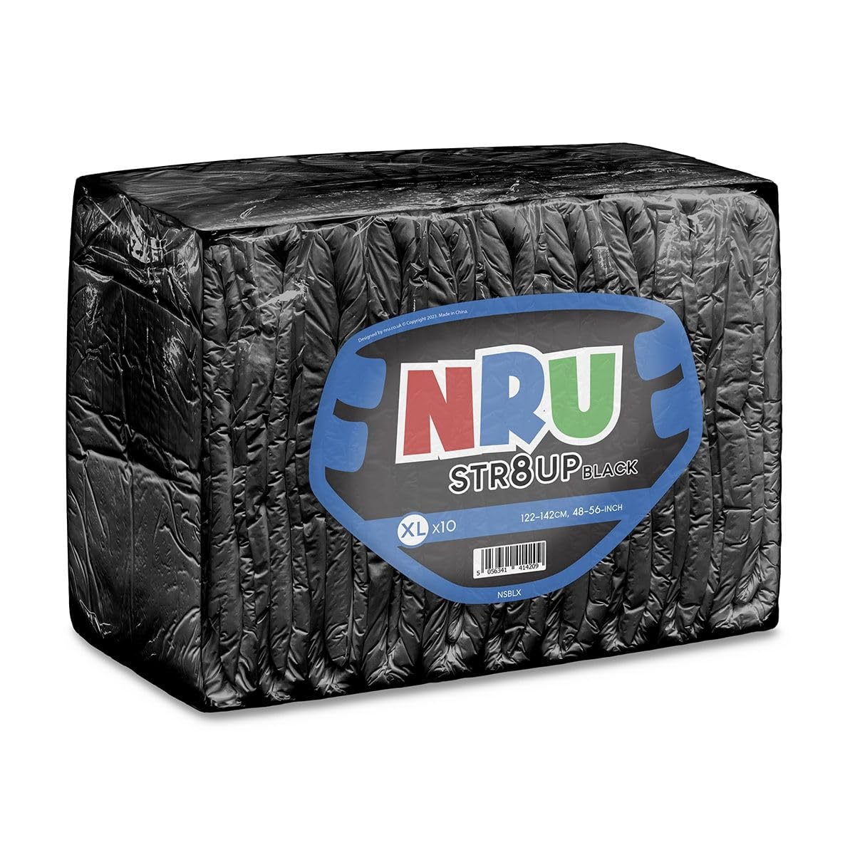 NRU STR8UP Black - Pack of 10 (XL)