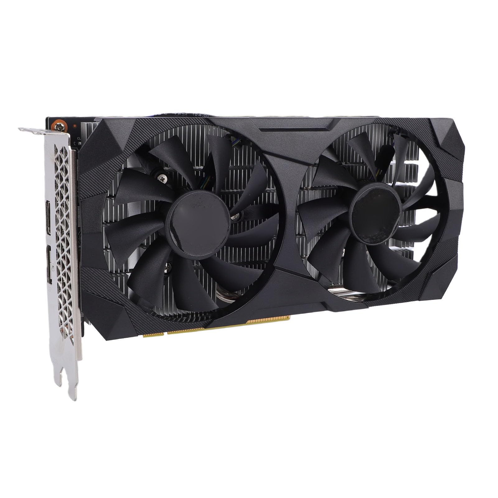 Cuifati Komputerowa Karta Graficzna, 6 GB GDDR6 192-bitowa Karta Graficzna do Gier, Dwa Wentylatory Chłodzące do Gier z obsługą Renderowania AI dla 1080p 2K AAA