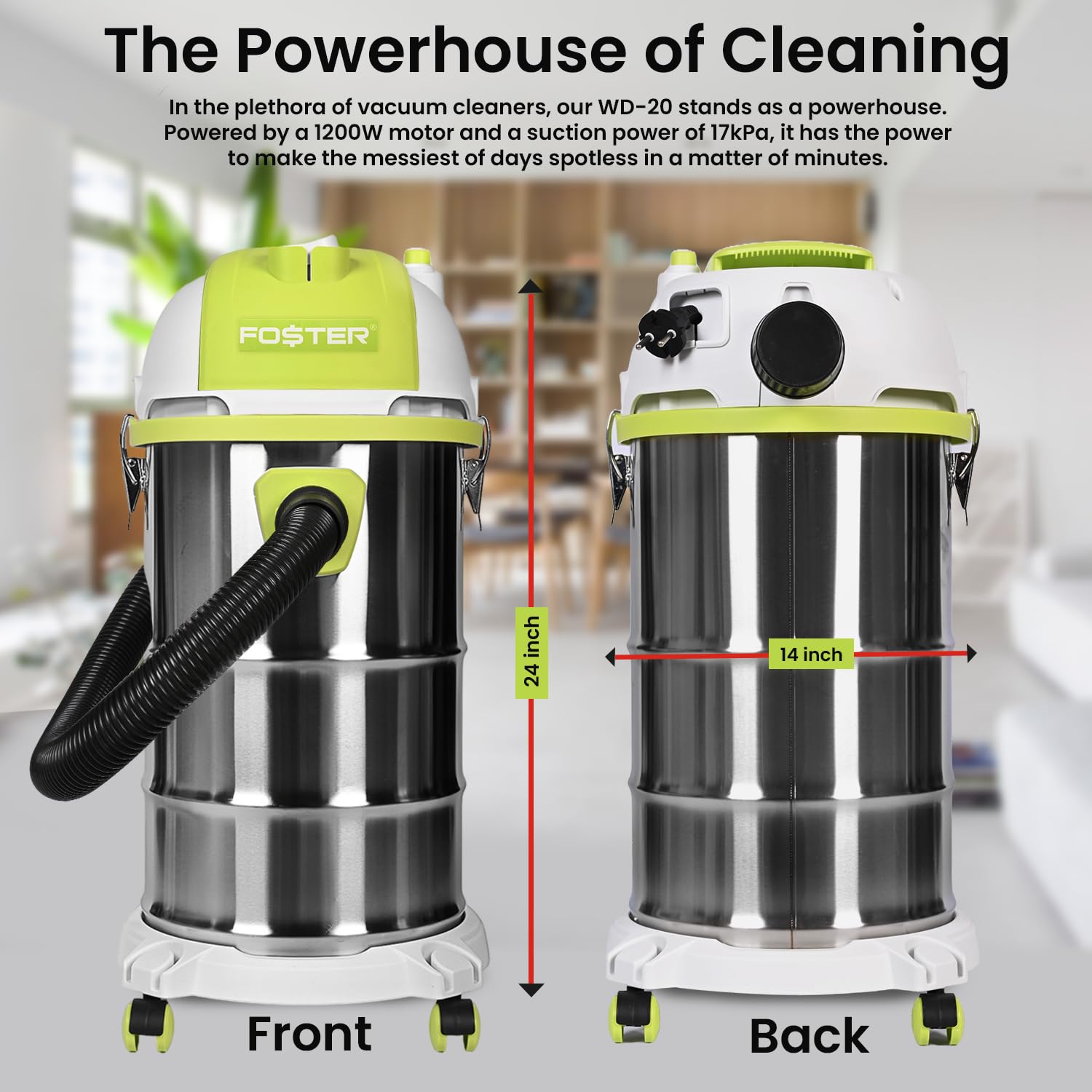 Foster WD-20 Wet/Dry Vacuum - Powerful & Blower Function -4 Foster WD-20 Wet/Dry Vacuum - Powerful & Blower Function -4