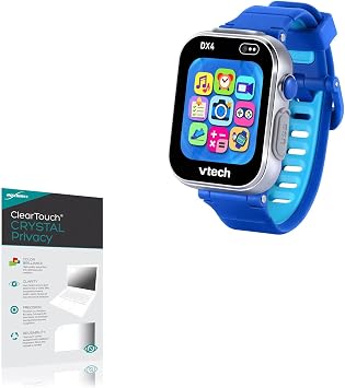 BoxWave Screen Protector Compatible with VTech KidiZoom Smartwatch DX4 - ClearTouch Crystal Privacy 2-Pack, Privacy Screen Protector Flexible Film Clear