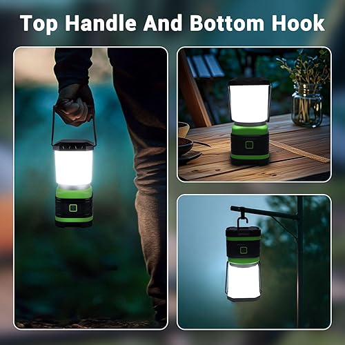 Miniatura 5 de EXTRASTAR 2 linternas de campamento, linternas para cortes de energía, 260 lúmenes máximos, 2 modos de flash, equipo de campamento a batería para