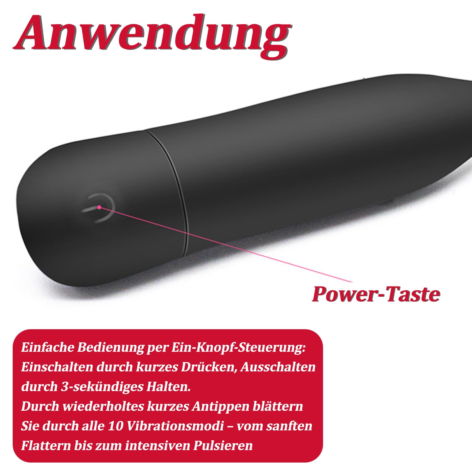 BDSMYEE Dilatador Uretral de Silicona con 10 Modos de Vibración, Vibrador de Pene y Próstata, Dilatadores Uretrales para Hombres, Juguete Sexual Erótico para Hombres en Solitario (Corto)