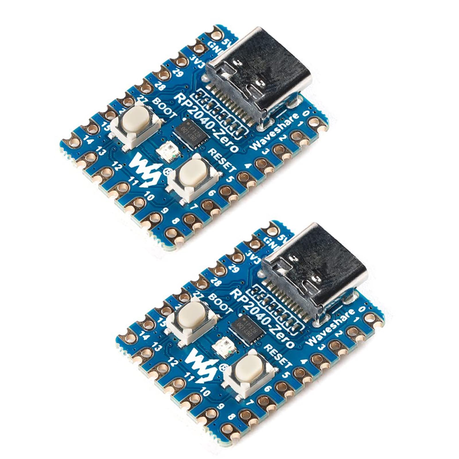 EC Buying 2Pcs RP2040-Zero Development Board Based On Raspberry Pi Microcontroller RP2040 Low-Cost High-Performance Pico-Like MCU Board USB-C Connector with Pre-soldered Header Dual Core Processor