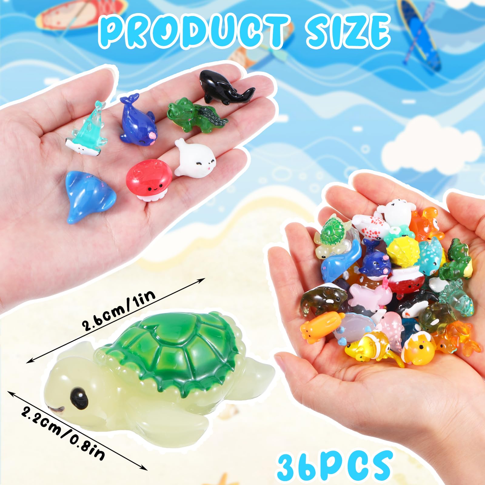 小*海様 アクセサリーまとめ売りBOX付き Amazon.co.jp: 38個 ミニ 海 樹脂 動物 小さな海の動物 置物 海洋