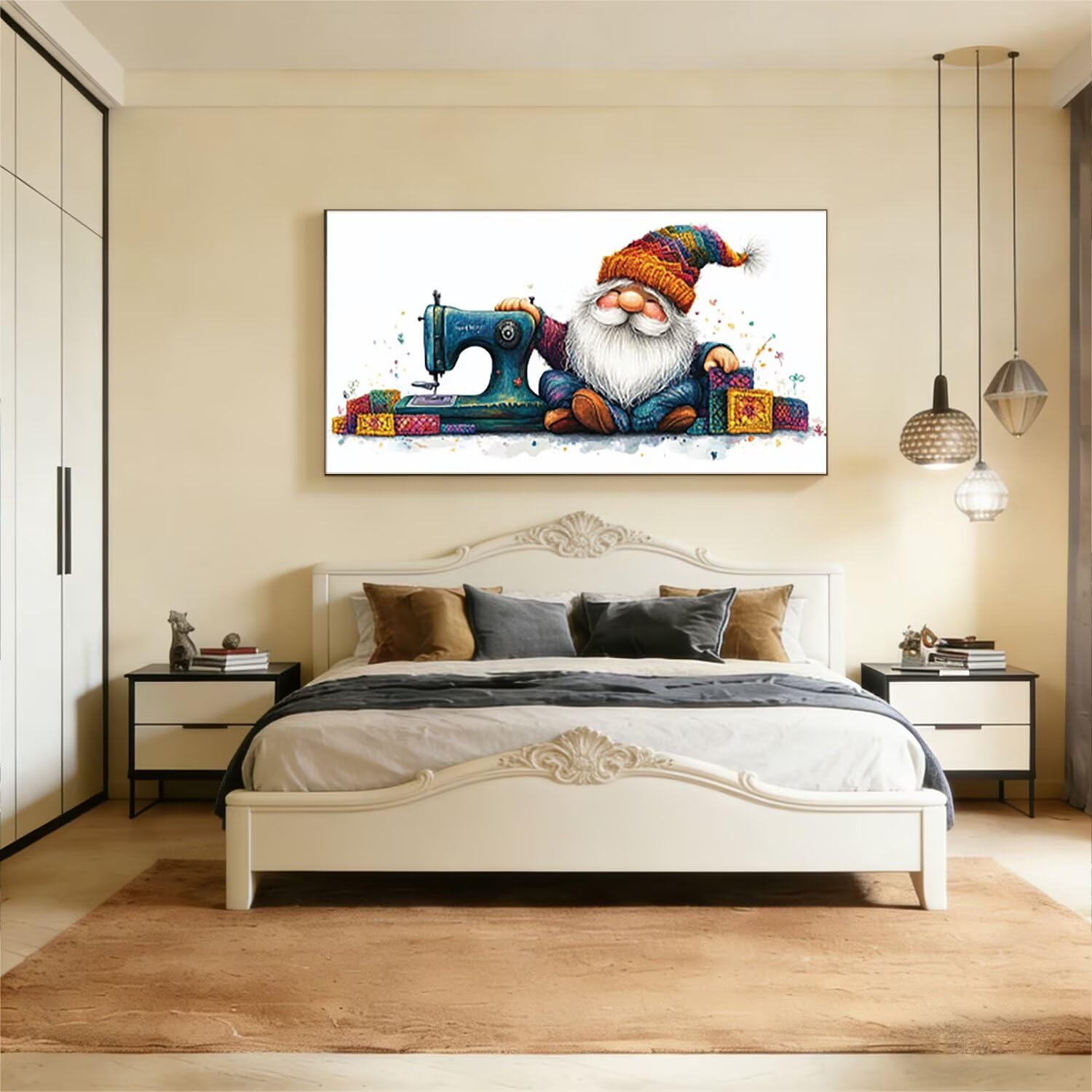 Malowanie według numerów dla dorosłych, kompletny zestaw DIY akrylowe kolorowanki na płótnie 100 x 200 cm, farby i pędzle w zestawie, kreatywna aktywność ręczna dla początkujących, dekoracja ścienna