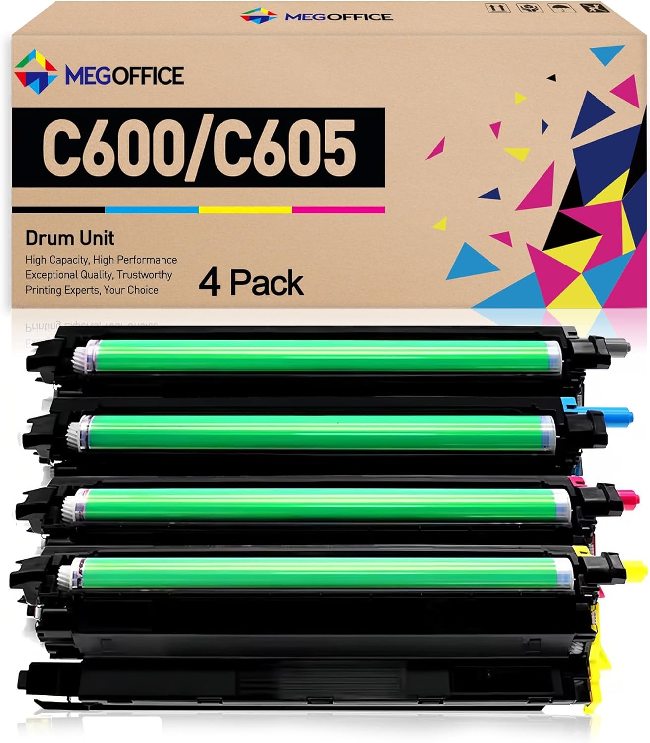 Remanufactured Drum Replacement for Xerox Versalink C600 C605 Drum for Xerox Versalink C600N C600DT C600DN C605DN C605S C605X C605XL Printer 108R01488 108R01485 108R01486 108R01487 (4-Pack)