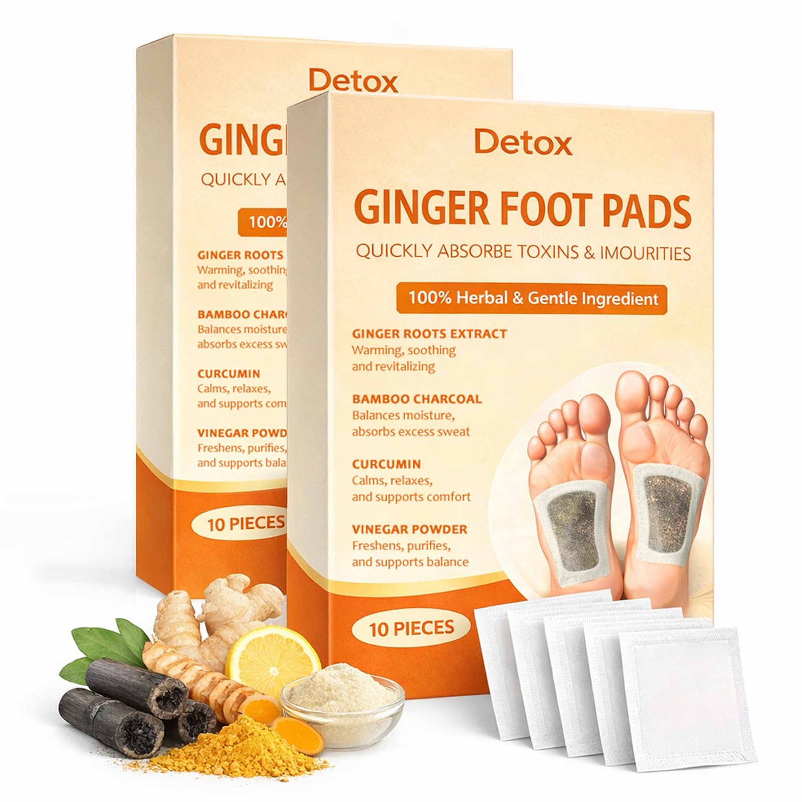 Detox Foot Pads | Natural Ingredients for Sleep Aid Pain Relief | Toxin Removal with Bamboo Vinegar and Acupoint Micro-Massage Technology Detox Foot Patch (Pack 3) — Amazon image 8