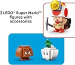 LEGO Super Mario Jeu de construction du camp du capitaine Toad. - Pretend Play Set pour les enfants, âges 6+ - Construction de blocs pour les garçons & Filles W/Crapaud, Goomba, & Figures des jouets de navets - Idée cadeau pour les anniversaires - 72040