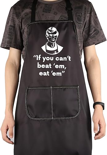 TOBGBE Verdadero Crime Junkie Merchandise Crime Show Junkie Delantal Junkie Delantal Asesino en Serie Regalo True Crime Dahmer Bumper Delantal