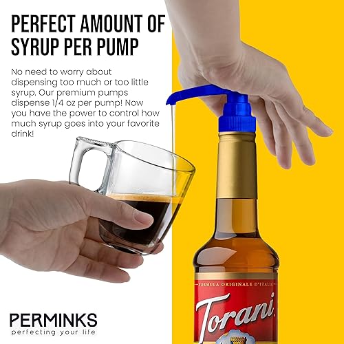 Miniatura 20 de Bomba de jarabe prémium compatible con botella Torani de 25.4 fl oz, jarabes Davinci, dispensador de jarabe sin derrames, sin obstrucciones
