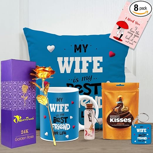 SKYTRENDS Chocolate Gifts Pack For Wife Anniversary, Wife Birthday Gifts Chocolate Gift Combo Pack For Birthday Chocolate Gifts Hamper-s4 (ALMOND)