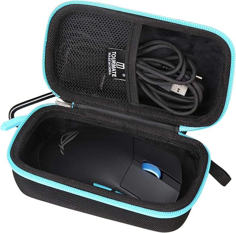 Hard Case Applicable ASUS ROG Harpe/Gladius/Keris/Strix Impact III Gaming Wireless Mouse,Travel Case for 54g Ultra-Lightweight Mouse, Storage Box - Tourmate(Only Box)