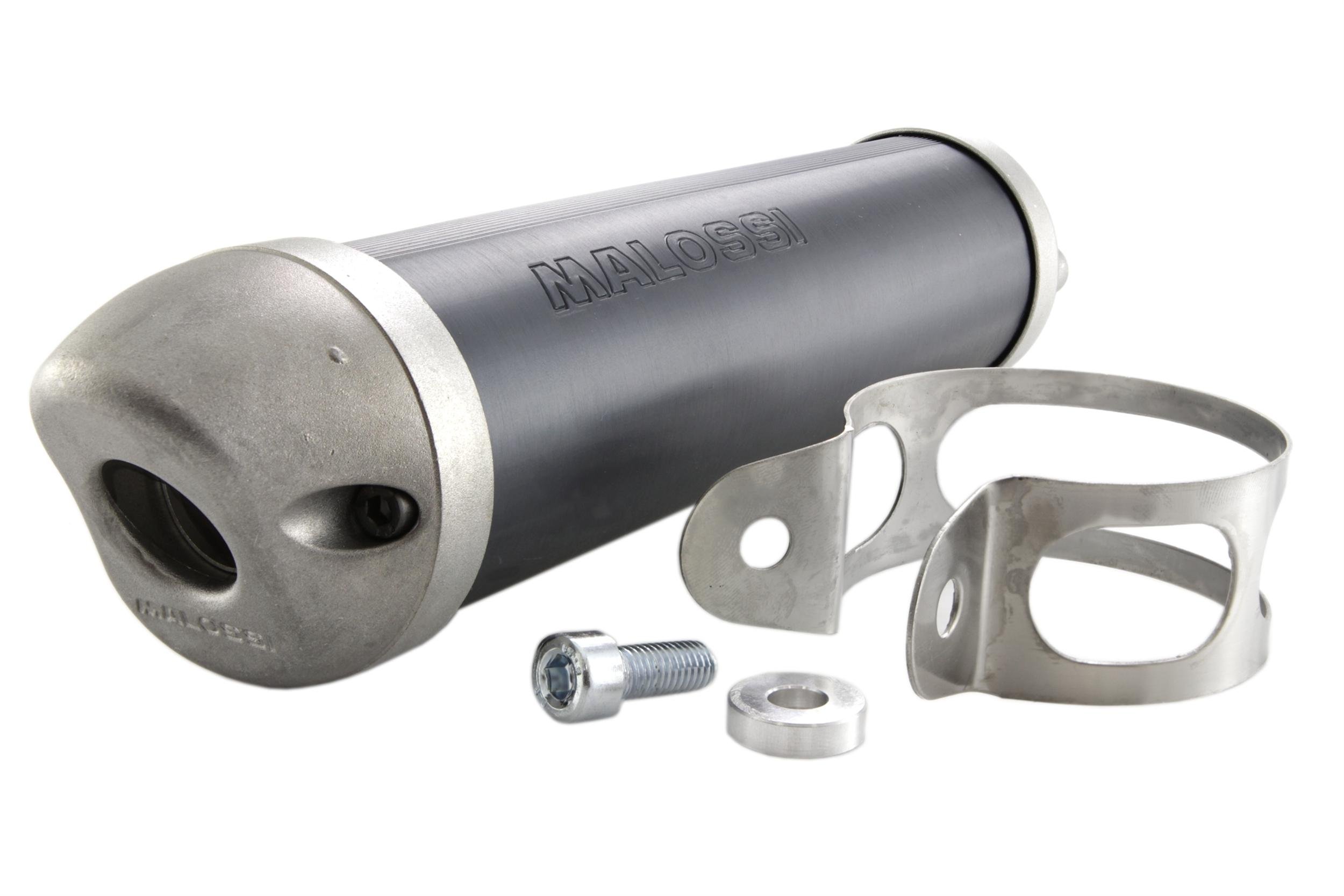 – Silenciador trasero Malossi GP Super Moto MHR, para Malossi, diámetro de escape (Conexión) 60 mm,