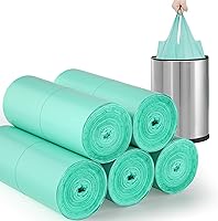 Vista 1 de AYOTEE Small Trash Bags with Handles,100 Counts Small Biodegradable Trash Bags 4 Gallon Garbage Bag, Unscented Strong Mini Compostable Bag 15 Liter