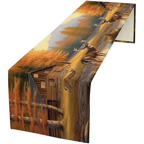 Vintage Deer Table Runner - Beautify Your Cabin with Wilderness Charm