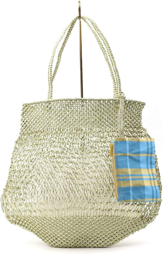 Amazon | [ヌキテパ] トートバッグ METALIC TOTE BAG レディース