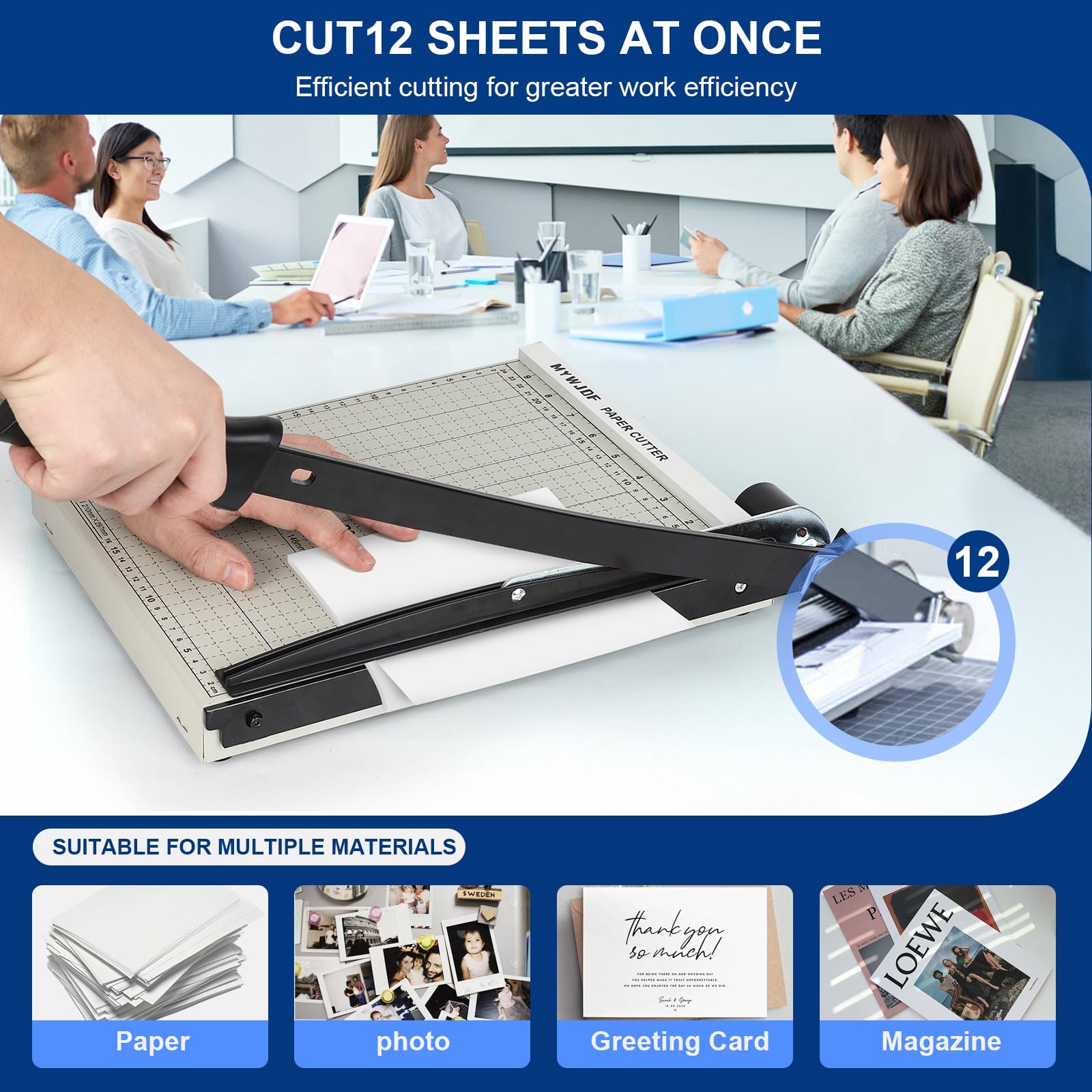 Tbest Planche à Découper Le Papier Petit Coupe-papier Léger Portable