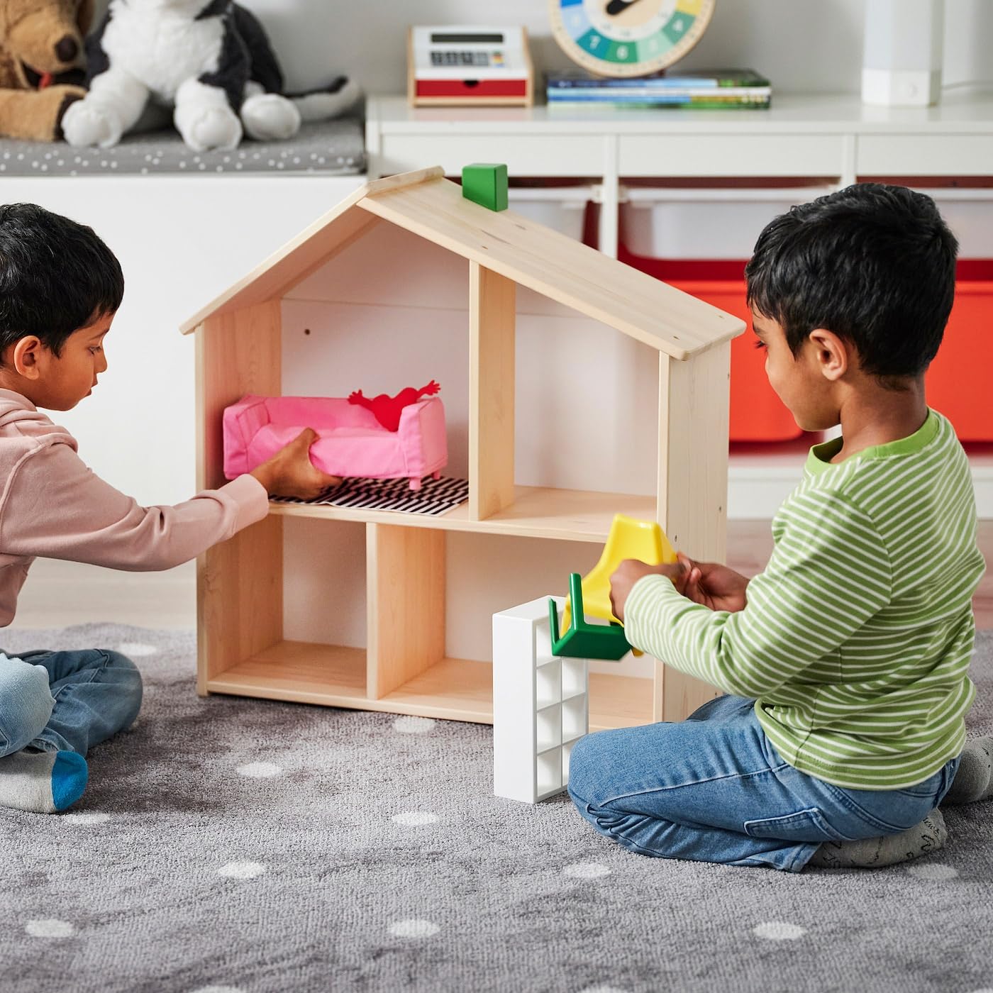 Ikea 502.907.85 FLISAT domek dla lalek/regał ścienny, nie podano