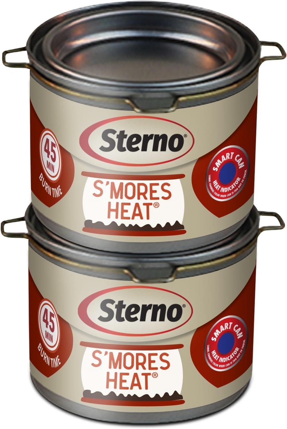 Sterno S'mores Heat Fuel Can (2 Pack) Silver