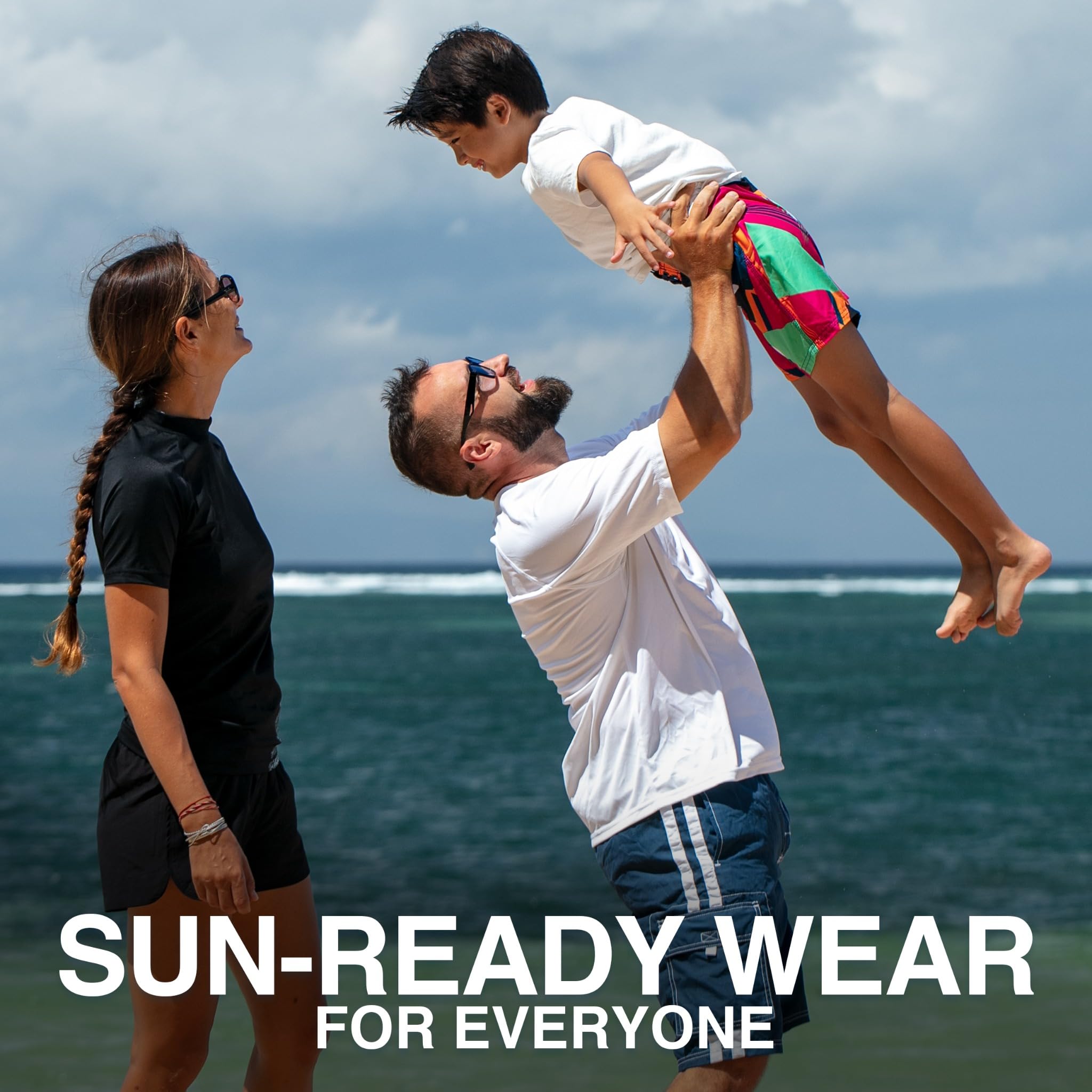 Kanu Surf Big Line Up Badehose für Jungen, schnelltrocknend, UPF 50+ - Mehrfarbig - Groß