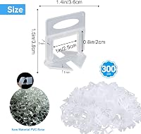 300 db Csempe Szintező - 1 mm-es Feszítőfülek Padló és Fali Csempékhez - 300 db Ékkel - Profi és Barkács Burkoláshoz 2
