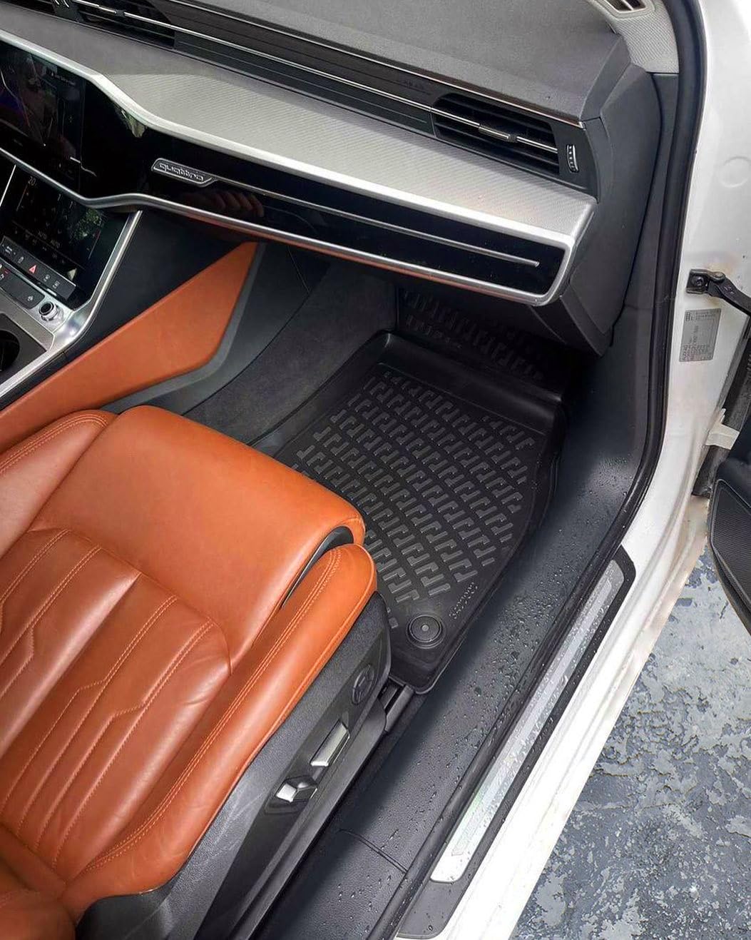 J&J Automotive 3D Rubber Car Mats For Audi A4 8E B6/B7 2000-2008 – Custom Fit Black