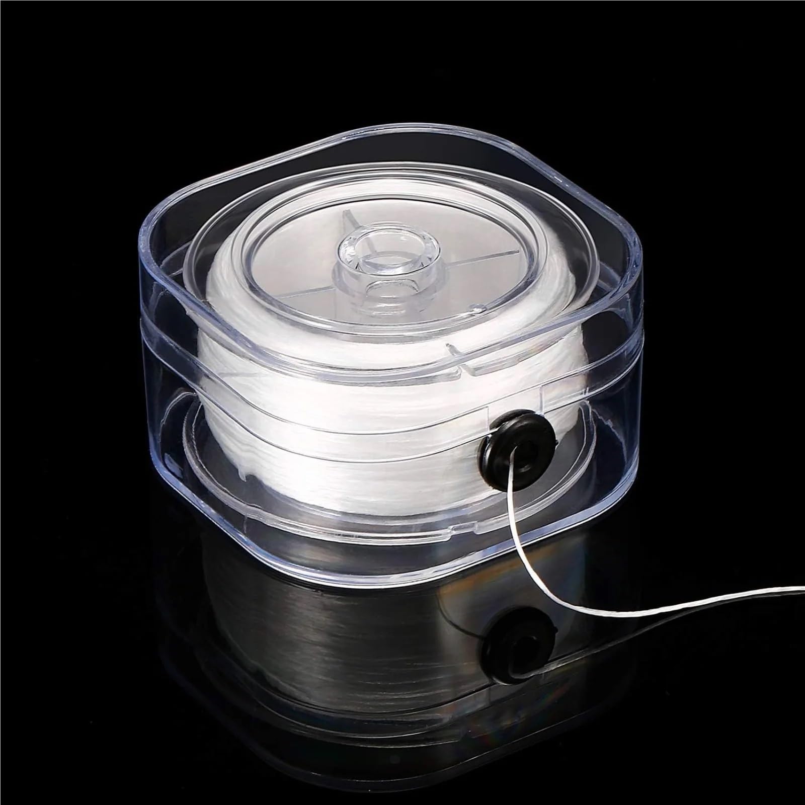Elastyczny sznurek do bransoletek 8 szt. 0, mm rozciągliwy z koralików nici tworzenia biżuterii naszyjnik DIY krawiectwo(0.8mm White)