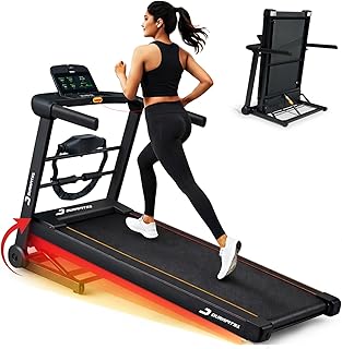 Durafit91 Surge Multifunction 5 HP Peak BLDC Motorized Treadmill | 25 Level Auto Incline | Max User Weight 140 Kg| Home Ca...