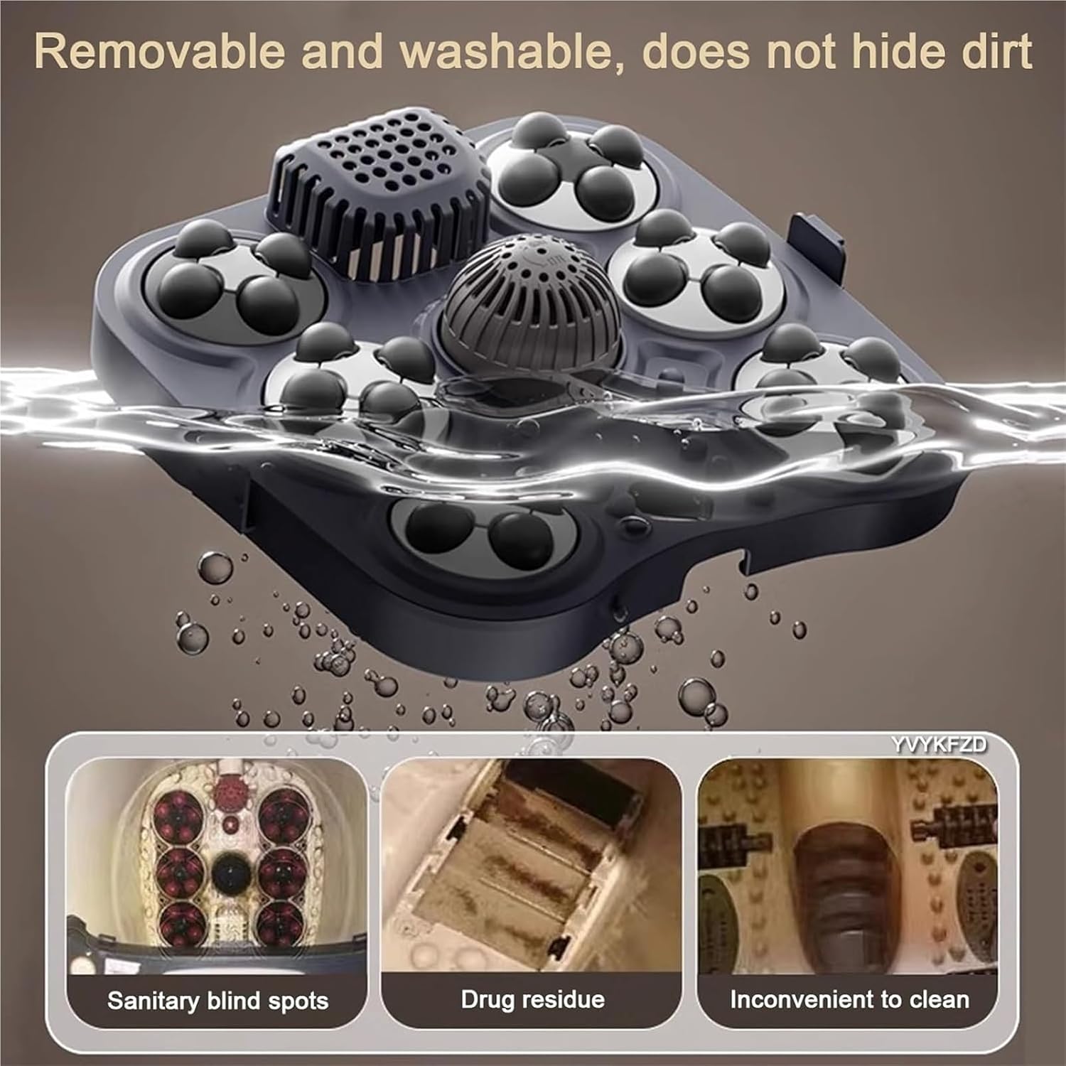 Foot Spa Bath Massager with Heat， Foot Soak Tub with Lid Removable Massage Rollers Heat Temperature Control