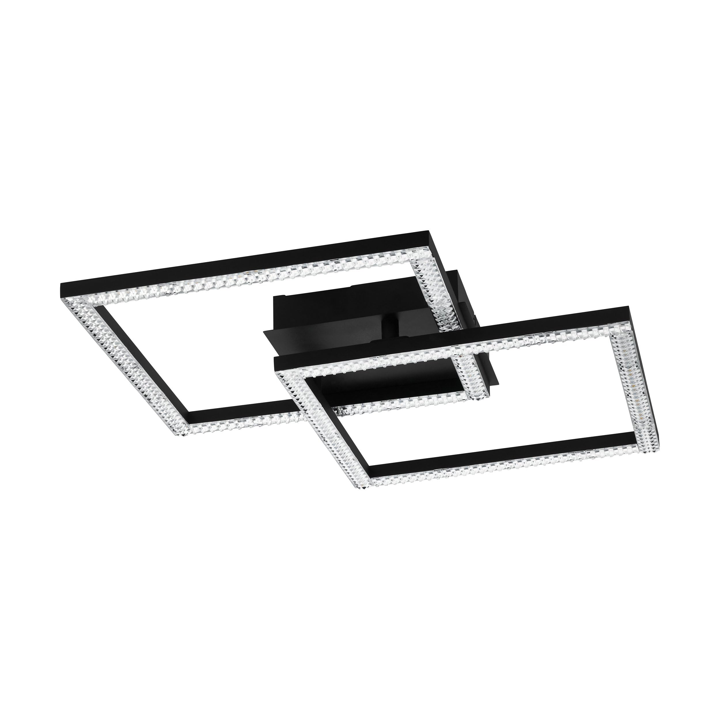 Rackhams Black/Light Lucia Led Flush Ceiling